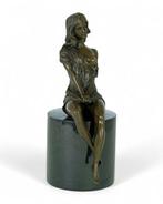J. Patoue - Sculpture, Female in Short Dress - 27 cm -
