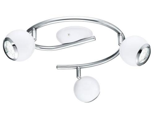 Veiling - EGLO Bimeda plafondspot wit/chroom 3xGU10, Huis en Inrichting, Lampen | Spots, Gebruikt