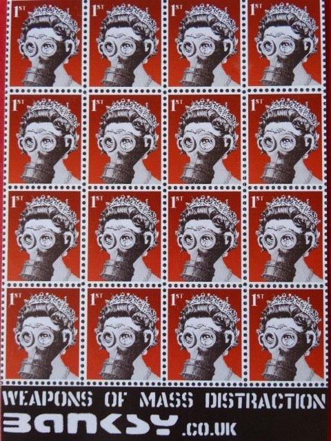 Banksy (1974) - Weapons of Mass Distraction, Antiek en Kunst, Kunst | Schilderijen | Modern