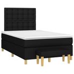 vidaXL Sommier à lattes de lit avec matelas noir 120x190, Verzenden, Neuf