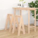 vidaXL Tabourets lot de 2 40x40x75 cm bois massif de pin, Huis en Inrichting, Verzenden