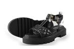 Mano Sandalen in maat 38 Zwart | 5% extra korting, Kleding | Dames, Verzenden, Sandalen of Muiltjes, Zo goed als nieuw, Mano