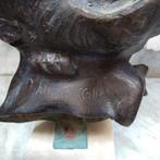 AURISICCHIO - sculptuur, Dea Bendata - 35 cm - Brons, Marmer