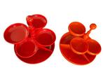Emsa - Schaal - Plastic - Twee vintage snackschalen