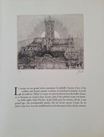 Jules De Bruycker (1870-1945) - LÉglise St Nicolas Gand beschikbaar voor biedingen