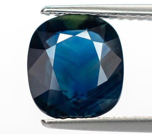 Zonder Minimumprijs Saffier  - 3.39 ct - Gem Report Antwerp, Handtassen en Accessoires, Edelstenen