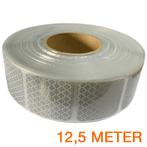 Reflecterende tape gesegmenteerd ECE R104 WIT 12,5 meter, Ophalen of Verzenden