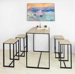 Tweedekans | Hoge Bartafel | Met 4 Krukken | Modern, Huis en Inrichting, Ophalen of Verzenden, Nieuw
