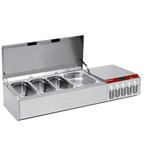 Gekoelde structuur GN 4x1/3, 1x1/9,, met deksel, Verzenden, Nieuw in verpakking, Koelen en Vriezen