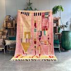 Roze moderne Marokkaanse Berber Boujad-tapijt - lente, Huis en Inrichting, Stoffering | Tapijten en Vloerkleden, Nieuw