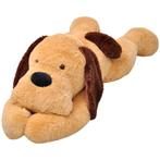 vidaXL Knuffelbeest hond 80 cm pluche bruin, Kinderen en Baby's, Verzenden, Nieuw