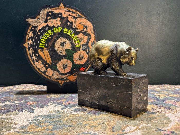 Milo (1910-1978) - Beeld, Panda beer - 15 cm - Brons, Marmer, Antiek en Kunst, Curiosa en Brocante