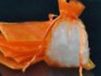 Cadeauzakje giftbag Organza Oranje 9x13 cm, Huis en Inrichting, Nieuw