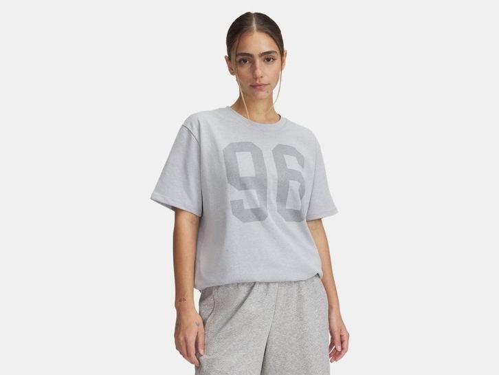 Under Armour Heavyweight Os 96 shortsleeve tee-Gry - Maat SM, Kleding | Dames, Topjes, Grijs, Nieuw, Maat 38/40 (M), Ophalen of Verzenden