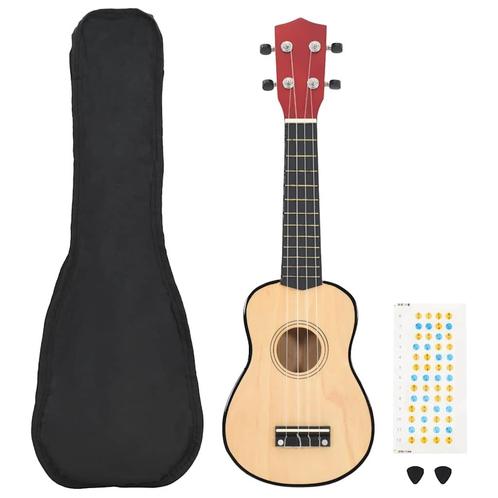 vidaXL Ukuleleset met tas voor kinderen sopraan 23, Muziek en Instrumenten, Overige Muziek en Instrumenten, Nieuw, Verzenden