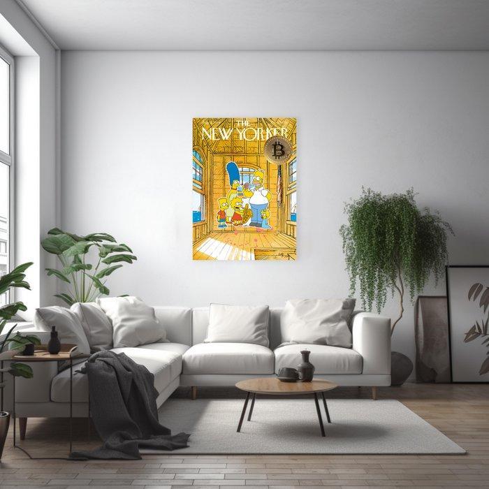 Lacrymal (XX-XXI) - (Newyorker) Simpson Family Bitcoin Boom, Antiek en Kunst, Kunst | Designobjecten