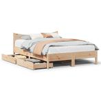 vidaXL Bedframe met lades massief grenenhout 140x200 cm, Huis en Inrichting, Slaapkamer | Bedden, Verzenden, Nieuw