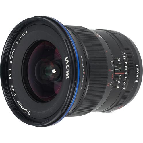 Laowa 15mm F/2 ZERO-D Sony FE | Tweedehands, Audio, Tv en Foto, Foto | Lenzen en Objectieven, Zo goed als nieuw, Verzenden