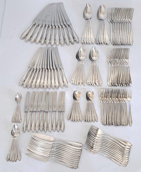 WMF 90 - Bestekset voor 12 personen (163) - incl. visbestek, Antiek en Kunst, Antiek | Meubels | Tafels