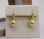 Boucles doreilles - 14 carats Or jaune - Perles des mers du