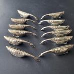 Messensteun (12) - Zilver metaal, Antiek en Kunst