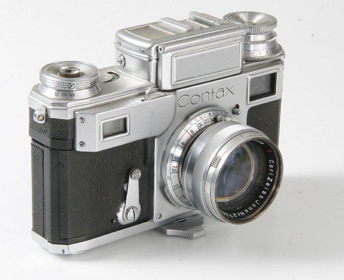 Contax II + Tessar 1,5/5cm Viewfinder camera, Audio, Tv en Foto, Fotocamera's Analoog