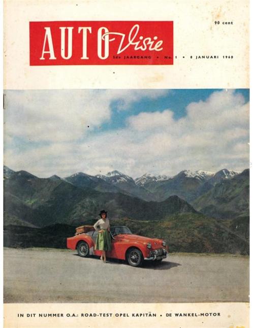 1960 AUTOVISIE MAGAZINE 01 NEDERLANDS, Boeken, Auto's | Folders en Tijdschriften