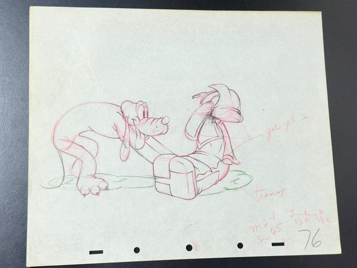 Walt Disney - Pluto en Donald Duck productietekening (1939), Verzamelen, Disney