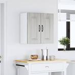 vidaXL Keukenwandkast Kalmar bewerkt hout grijs sonoma eiken, Huis en Inrichting, Verzenden, Nieuw