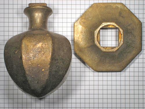 Deurknop brons antiek, Doe-het-zelf en Bouw, Hang- en Sluitwerk, Klink of Kruk, Nieuw, Overige materialen