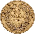 3,22 grams - Goud .900 - 10 Francs 1864 A Napoléon Tête, Postzegels en Munten, Edelmetalen en Baren