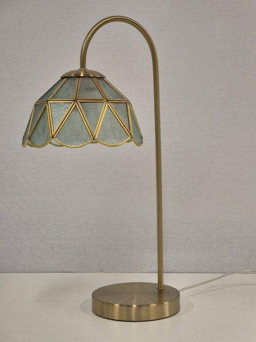 Buffet tafellamp - Messing, Glas - Art Deco invloed, Antiek en Kunst, Kunst | Designobjecten