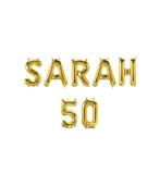 Gouden Ballonnen Set 50 Jaar Sarah 1,9m, Verzenden