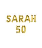 Gouden Ballonnen Set 50 Jaar Sarah 1,9m, Verzenden