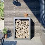 vidaXL Haardhoutrek 60x40x80 cm gegalvaniseerd staal, Tuin en Terras, Verzenden