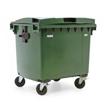 Gebruikte afvalcontainer voor din-opname met scharnierend, Ophalen of Verzenden