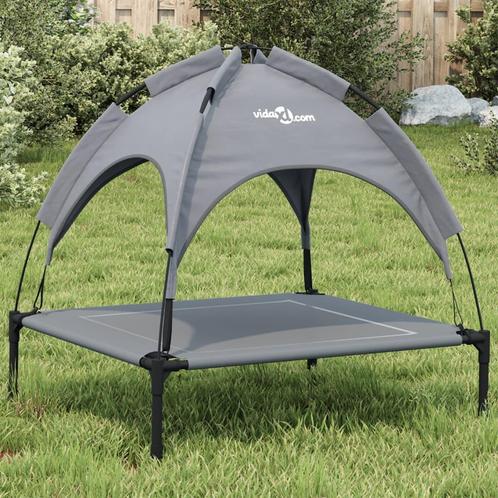 vidaXL Hondenmand met luifel oxford stof en staal, Dieren en Toebehoren, Honden-accessoires, Nieuw, Verzenden