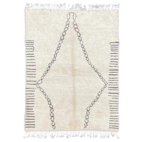 White Berber Area Rug - Contemporary Moroccan Wool Rug -, Huis en Inrichting, Stoffering | Tapijten en Vloerkleden