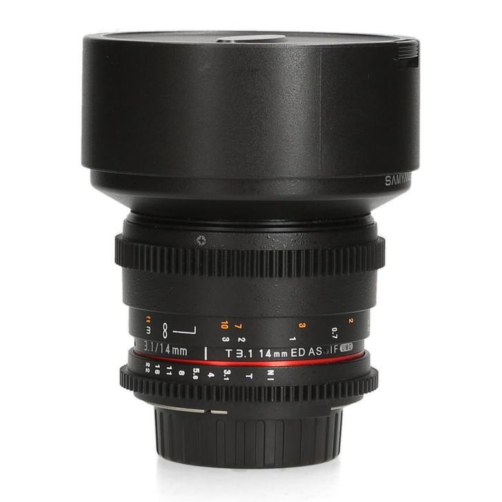Samyang 14mm T3.1 ED AS IF UMC - Nikon F, Audio, Tv en Foto, Foto | Lenzen en Objectieven, Ophalen of Verzenden