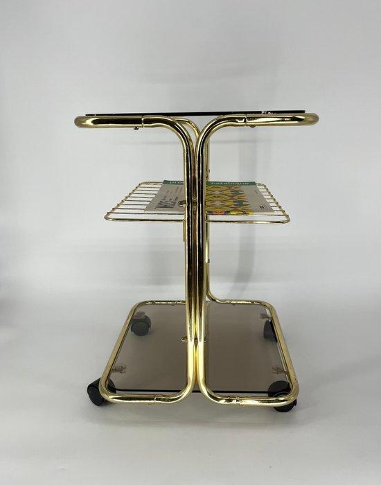 Trolley - Aluminium, Glas, Antiek en Kunst, Kunst | Designobjecten