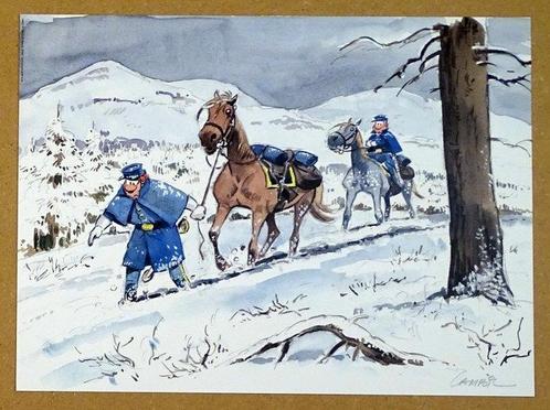 Lambil, Willy - 1 Offset Print - Les Tuniques Bleues - Dans, Boeken, Strips | Comics