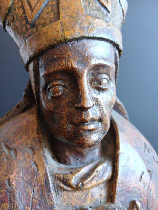 Reliekhouder - Hout - 17e eeuw - Reliekhouder Heilige, Antiek en Kunst, Antiek | Overige Antiek