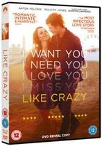 Like Crazy DVD (2012) Anton Yelchin, Doremus (DIR) cert 12, Zo goed als nieuw, Verzenden