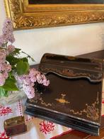 Bureau plat (2) - Bois, Laiton, Antiek en Kunst