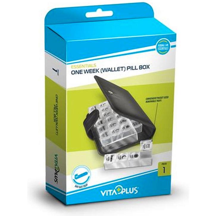 Medicijnagenda 1 Week – Zwart Etui met 7 Losse Medicijndoosj, Diversen, Verpleegmiddelen, Nieuw, Verzenden