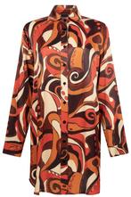 Ophilia blouse Jazz print1=42Maat 42/44 (L), Kleding | Dames, Verzenden, Nieuw, Maat 42/44 (L), Overige kleuren