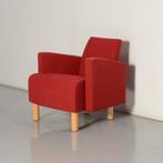 Skandiform fauteuil, rood, 4-poot onderstel, Maison & Meubles, Chaises, Ophalen of Verzenden