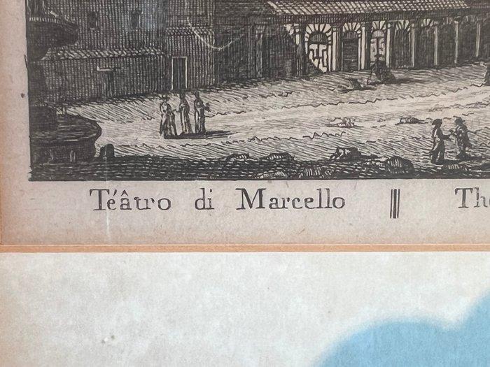 Giuseppe Vasi (1710-1782) - Teatro di Marcello, Antiek en Kunst, Antiek | Overige Antiek