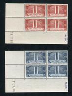 Frankrijk 1936 - Zeldzame munten gedateerd nrs. 316 en 317 -, Gestempeld