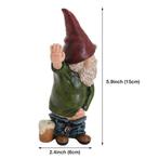 Ondeugende Tuinkabouter - Decor Standbeeld Ornament Hars, Verzenden